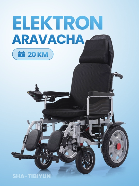 Nogironlar aravachasi, elektr, 15-20 km zaxira bilan - 