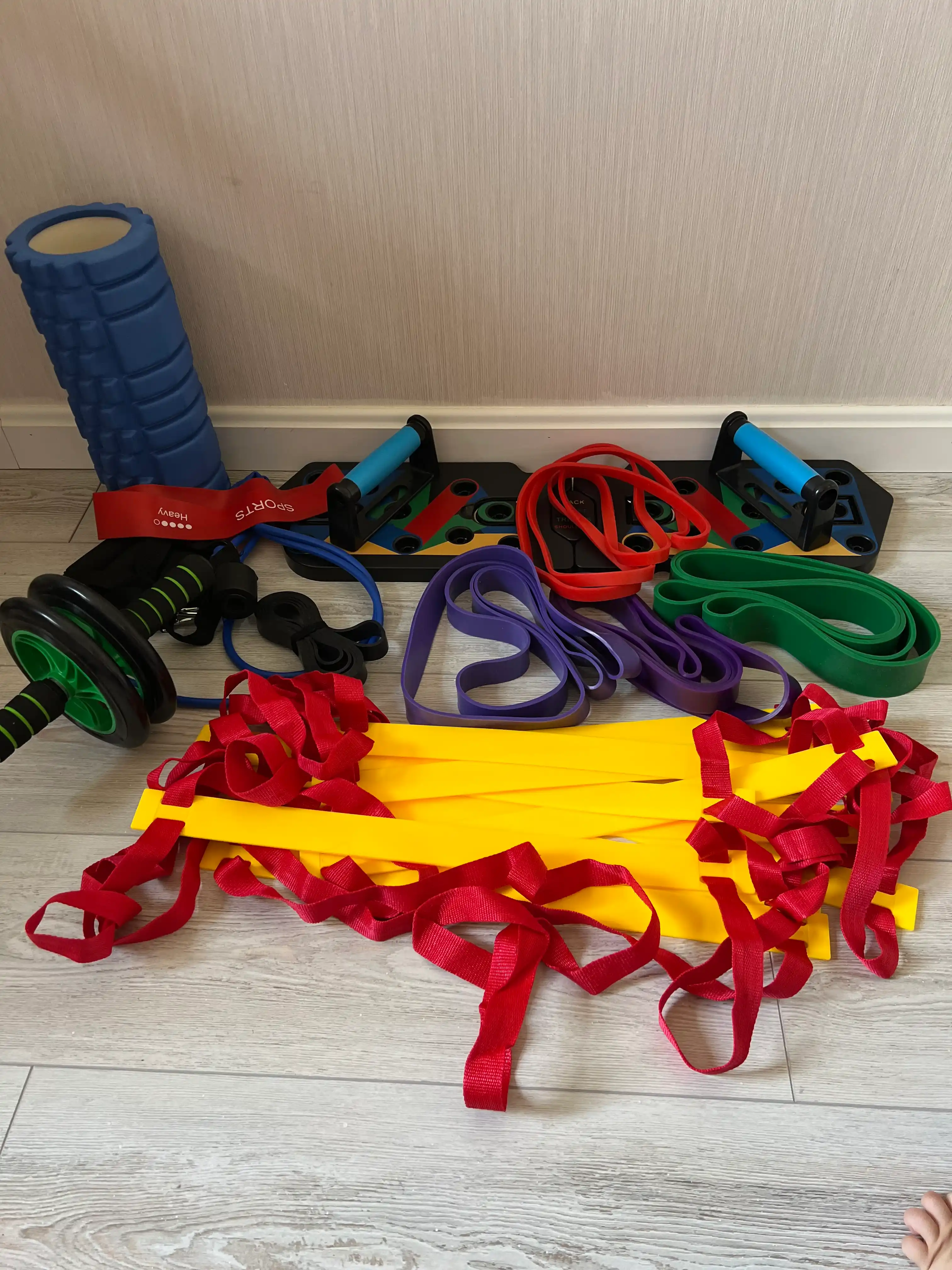 Samarali mashg‘ulotlar uchun, fitnes roligi, press va bel uchun trenajyori