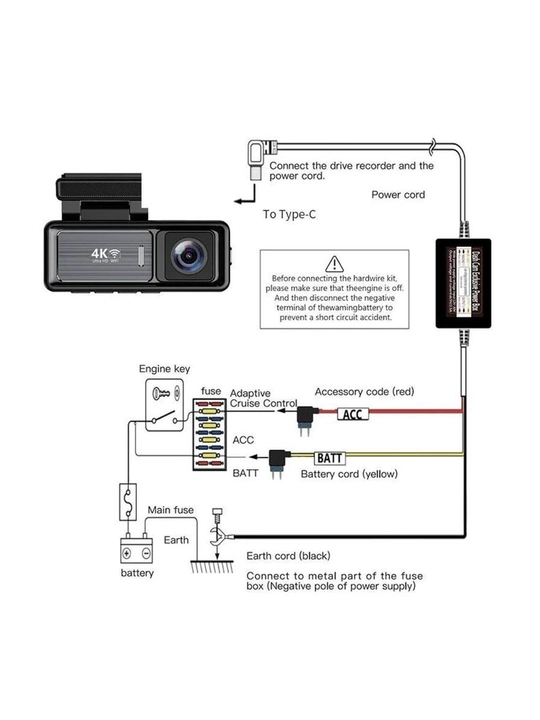 Видеорегистратор M6 4K Ultra DashCam 1080 FULL HD,Wi-Fi,GPS+128 ГБ+парковка,дисплей3.2 HD
