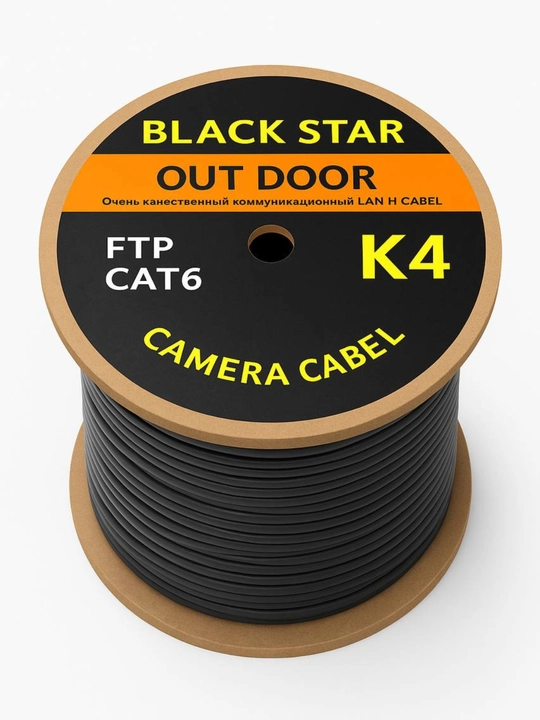 Интернет-кабель RJ45 Cat6 — 305 метров, высокоскоростной LAN-кабель, для камеры и роутера - 