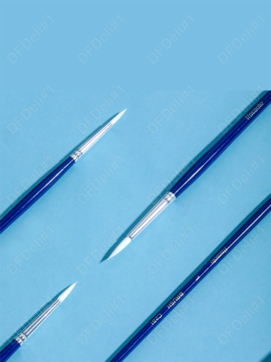Кисти кругл. жестк. нейлон в наб 6шт EC281-3 Deli, 281-3-EC