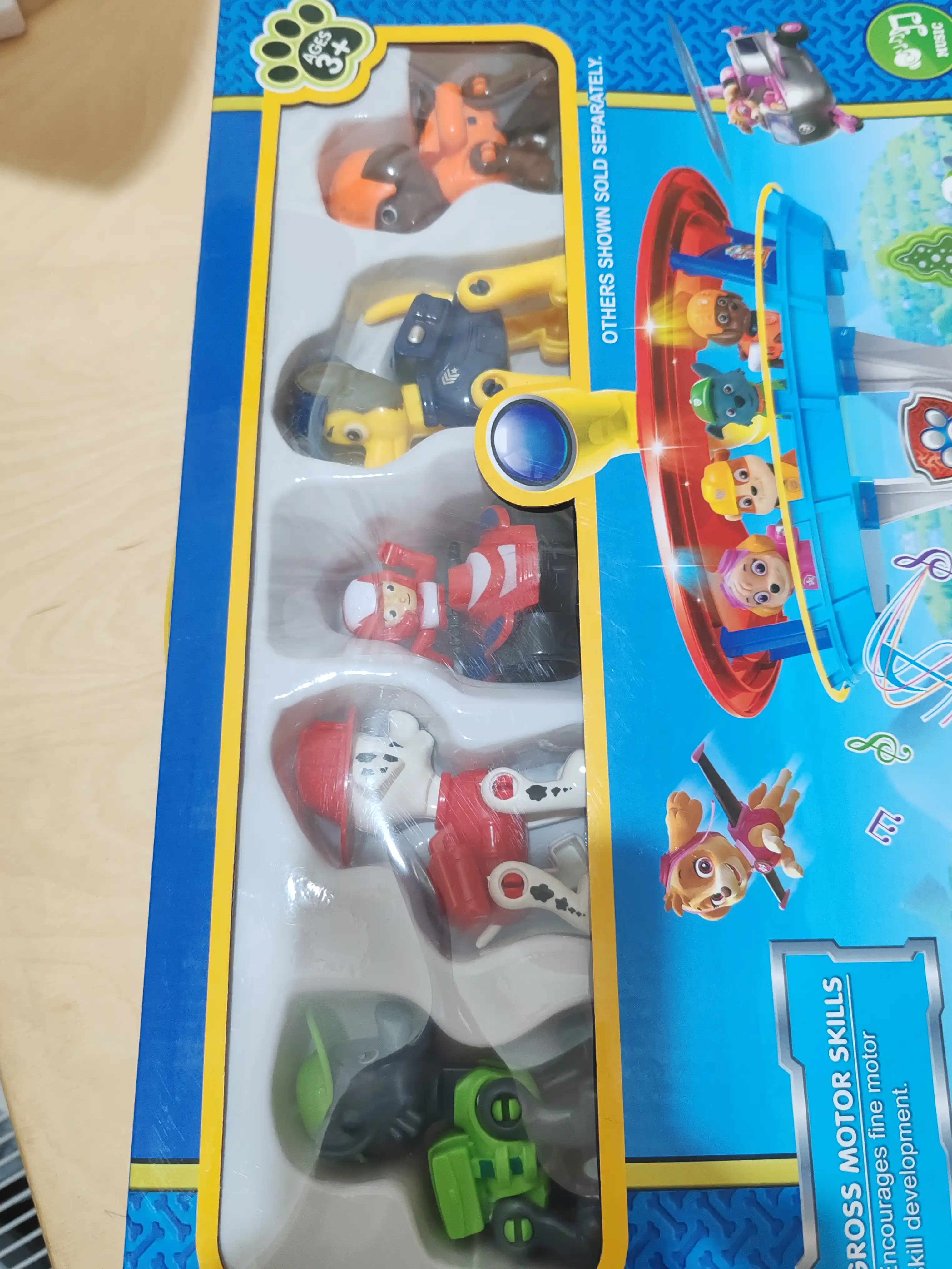 Paw Patrol avtomobili to'plami: qutqaruv bazasi, avtoturargoh, patrul avtomobili