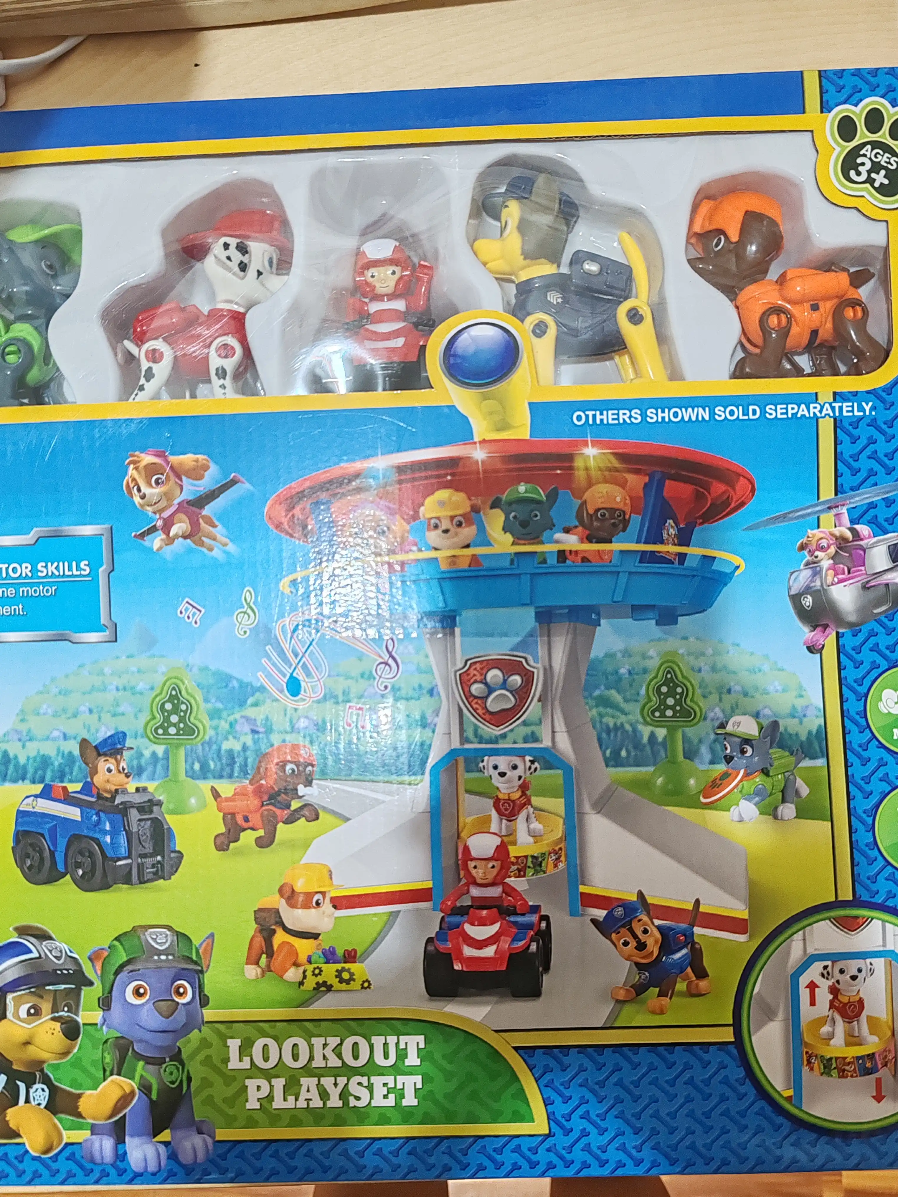 Paw Patrol avtomobili to'plami: qutqaruv bazasi, avtoturargoh, patrul avtomobili