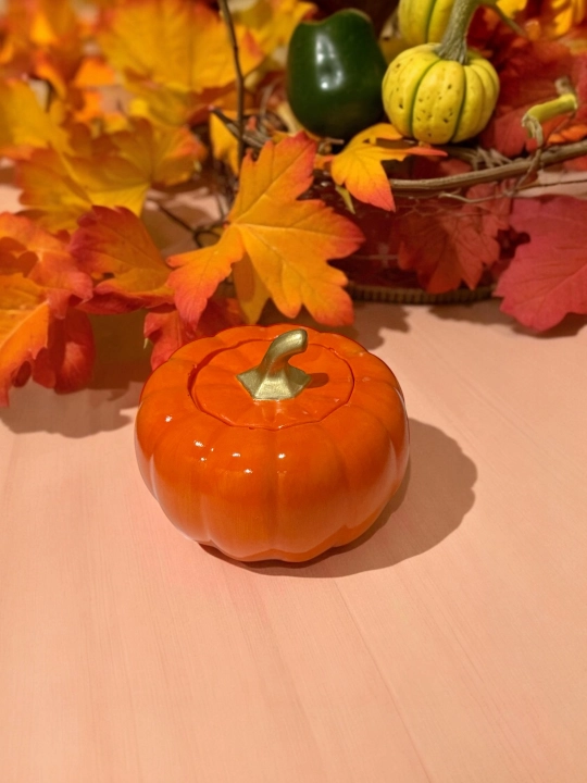 Декоративная шкатулка Тыква, 10*10*7 см