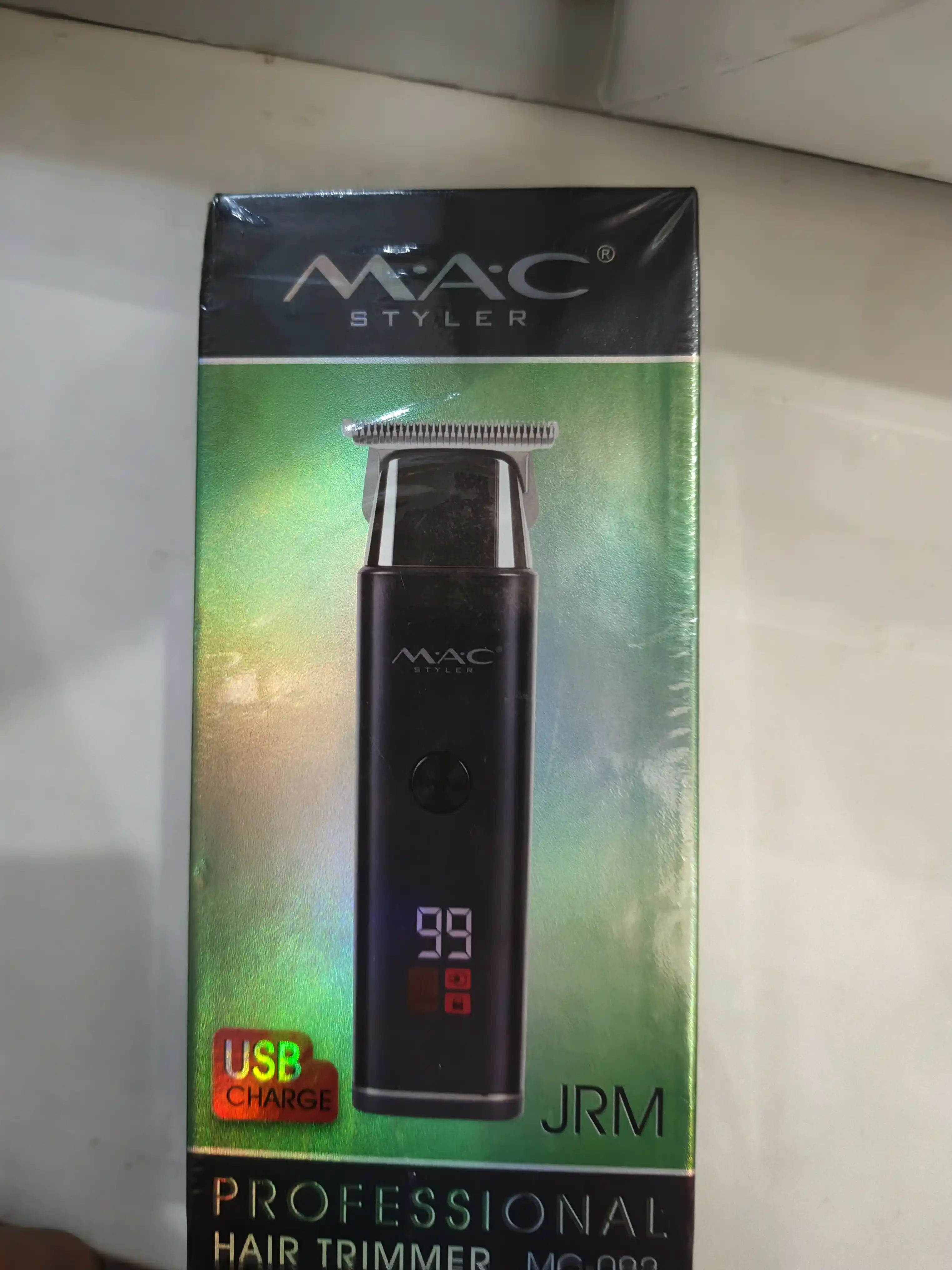 Simsiz soch olish mashinasi, MAC  LED displeyli soqol trimmer