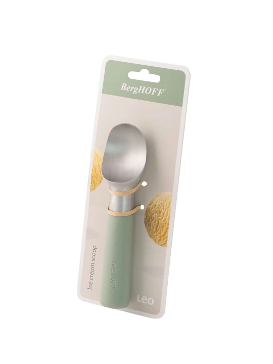BergHOFF Balance muzqaymoq qoshig‘i, metall, uzunligi 18,5 sm, rangi yashil