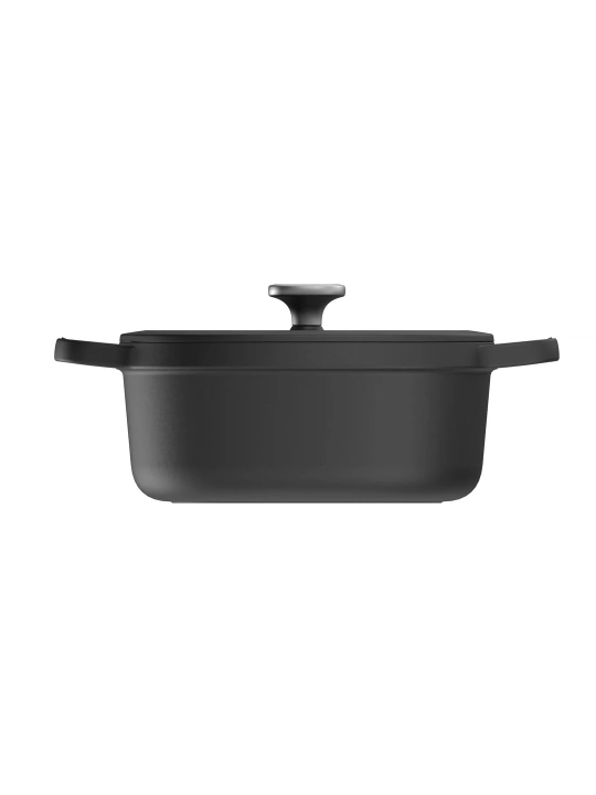 BergHOFF Leo Graphite cho‘yan qozoni, oval, qopqoqli, 4.8 litr