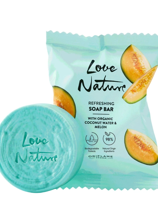 Love Nature sovuni bu tabiatdan ilhomlangan poklik, 75 g - 