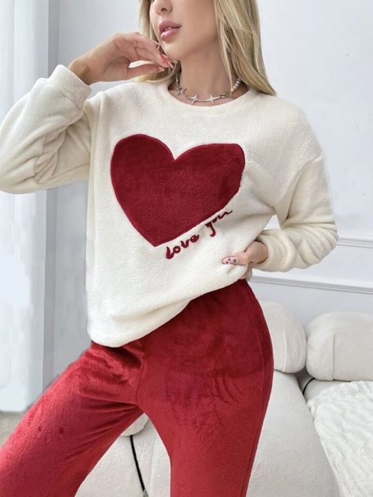 Ayollar pijamasi, tungi dvoyka, qizlar uchun pijama, yurakchali pijama, bambuk dvoyka