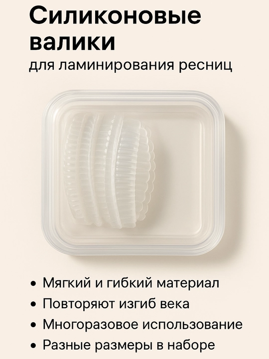 Валики для ламинирование ресниц все размеры 4 пары - 