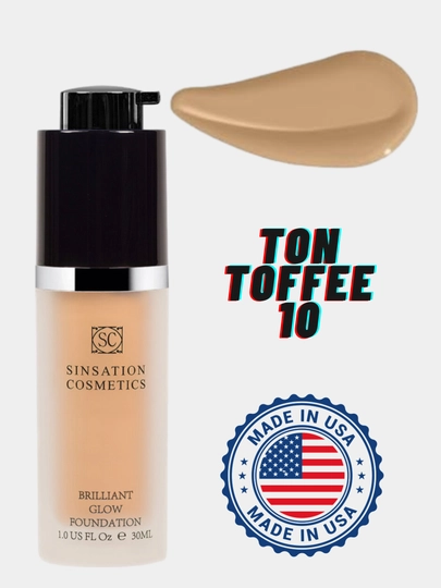 SINSATION COSMETICS Brilliant Glow Foundation Тональная основа тон 04,06,07,09,10,11,13 - 