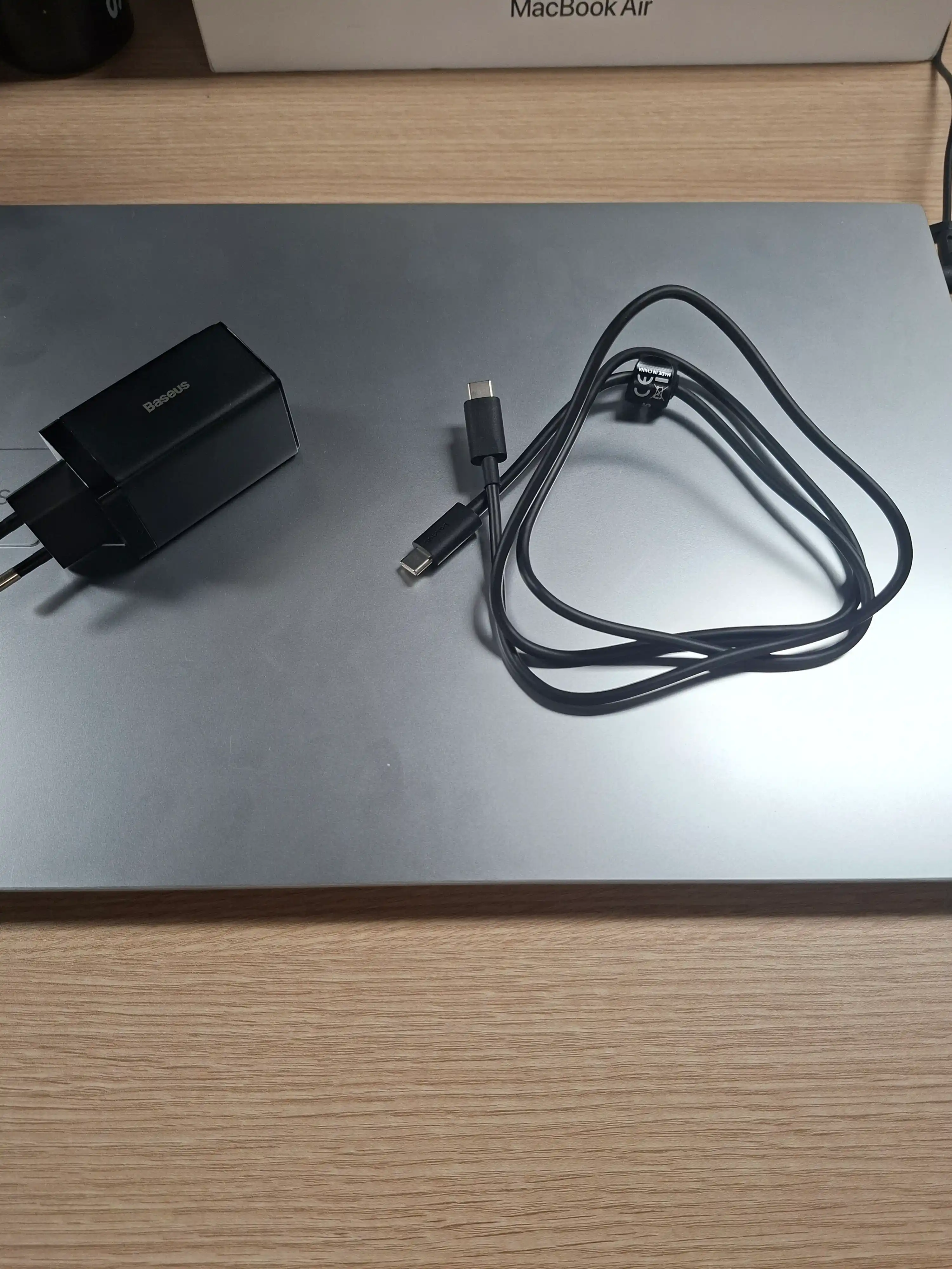 Сетевое зарядное устройство Baseus GaN5 Pro Fast Charger 2C+U 65 Вт EU 1 м с кабелем