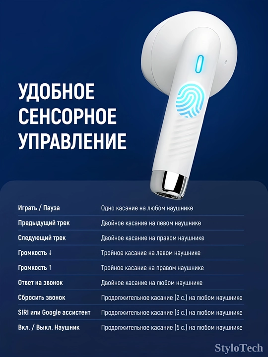 Simsiz quloqchinlar mikrofon bilan, naushnik sensorli shovqinni bekor qiluvchi, Bluetooth