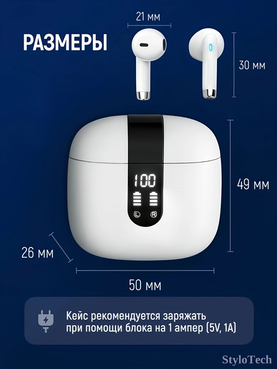 Simsiz quloqchinlar mikrofon bilan, naushnik sensorli shovqinni bekor qiluvchi, Bluetooth