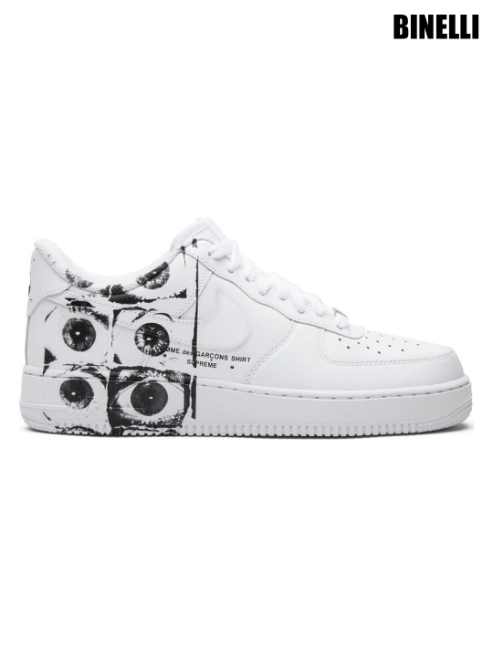 Erkaklar va ayollar uchun Nike Air Force 1 x Supreme Comme des Garçons krossovkalari, 40-45