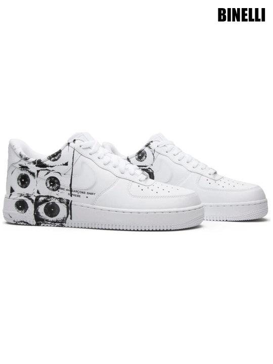 Erkaklar va ayollar uchun Nike Air Force 1 x Supreme Comme des Garçons krossovkalari, 40-45