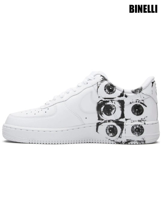 Erkaklar va ayollar uchun Nike Air Force 1 x Supreme Comme des Garçons krossovkalari, 40-45