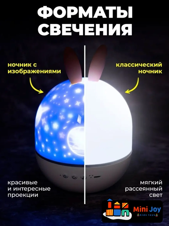 Ночник детский, проектор с проекциями, беспроводной проектор в детскую