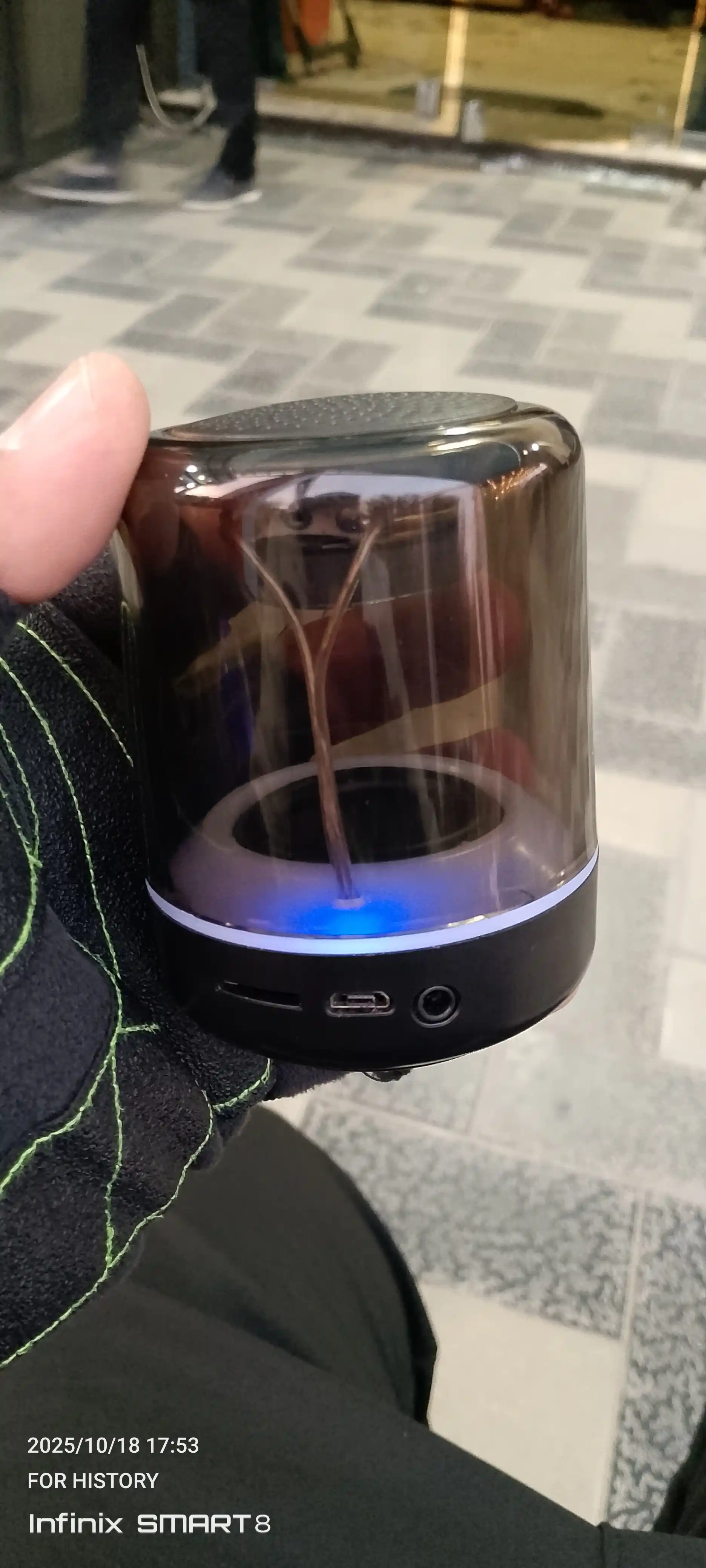 Колонка Bluetooth, с RGB подсветкой, беспроводная, с высокой громкостью, заряжаемая usb