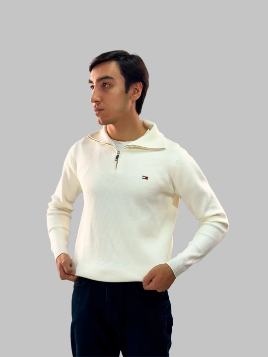 Erkaklar uchun yarim chaqmoqli sviter, polzamok, OLD MONEY, zamonaviy jemfer, polozamok
