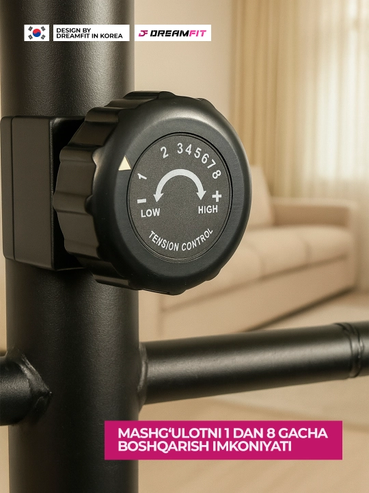 Elliptik trenajor, velo chang'i Dreamfit