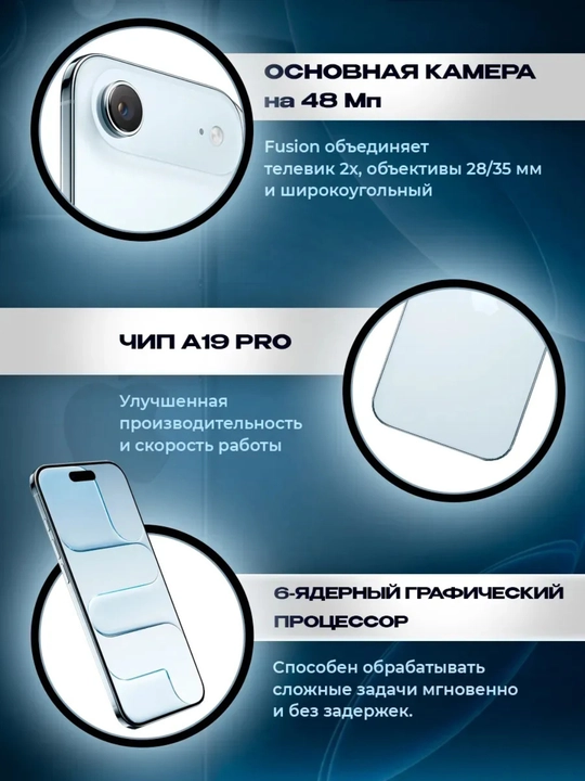 Смартфон iPhone 17 Air 256GB, 512GB, 1TB, SIM/eSIM