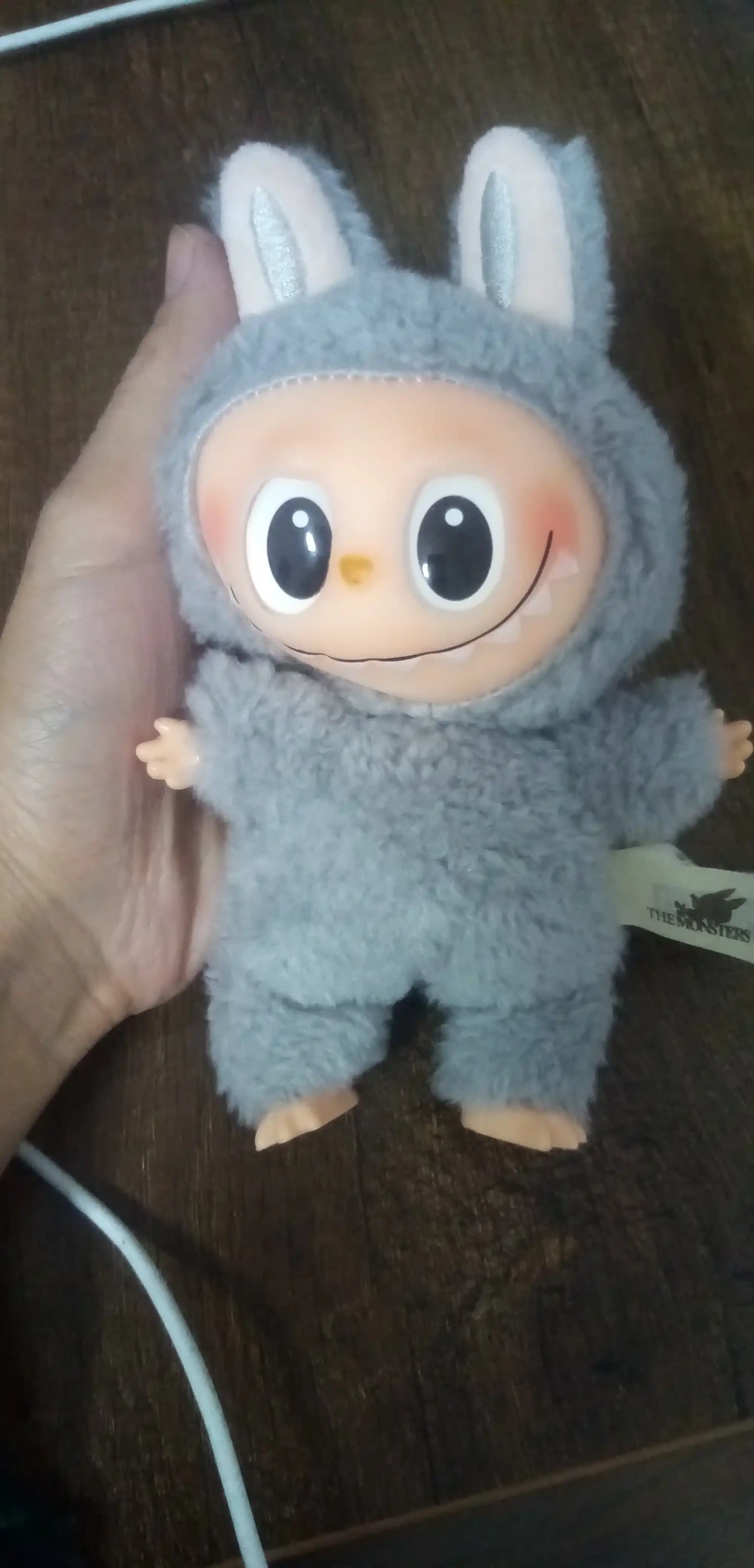 LABUBU aniq rang tanlang, qutida sumka uchun, popmart, ryukzak uchun yumshoq o'yinchoq