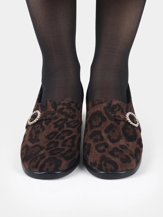 Ayollar poyabzali Sling Black Stiletto - barqaror poshnali zamonaviy poyabzal, nachos yo'q