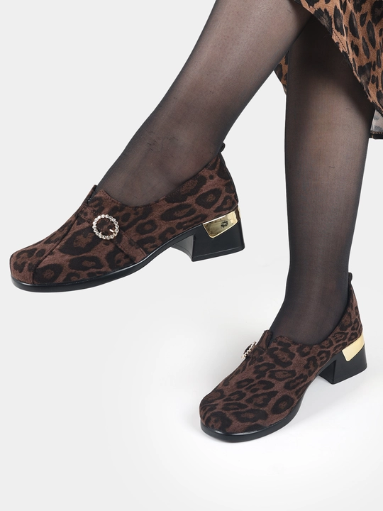 Ayollar poyabzali Sling Black Stiletto - barqaror poshnali zamonaviy poyabzal, nachos yo'q
