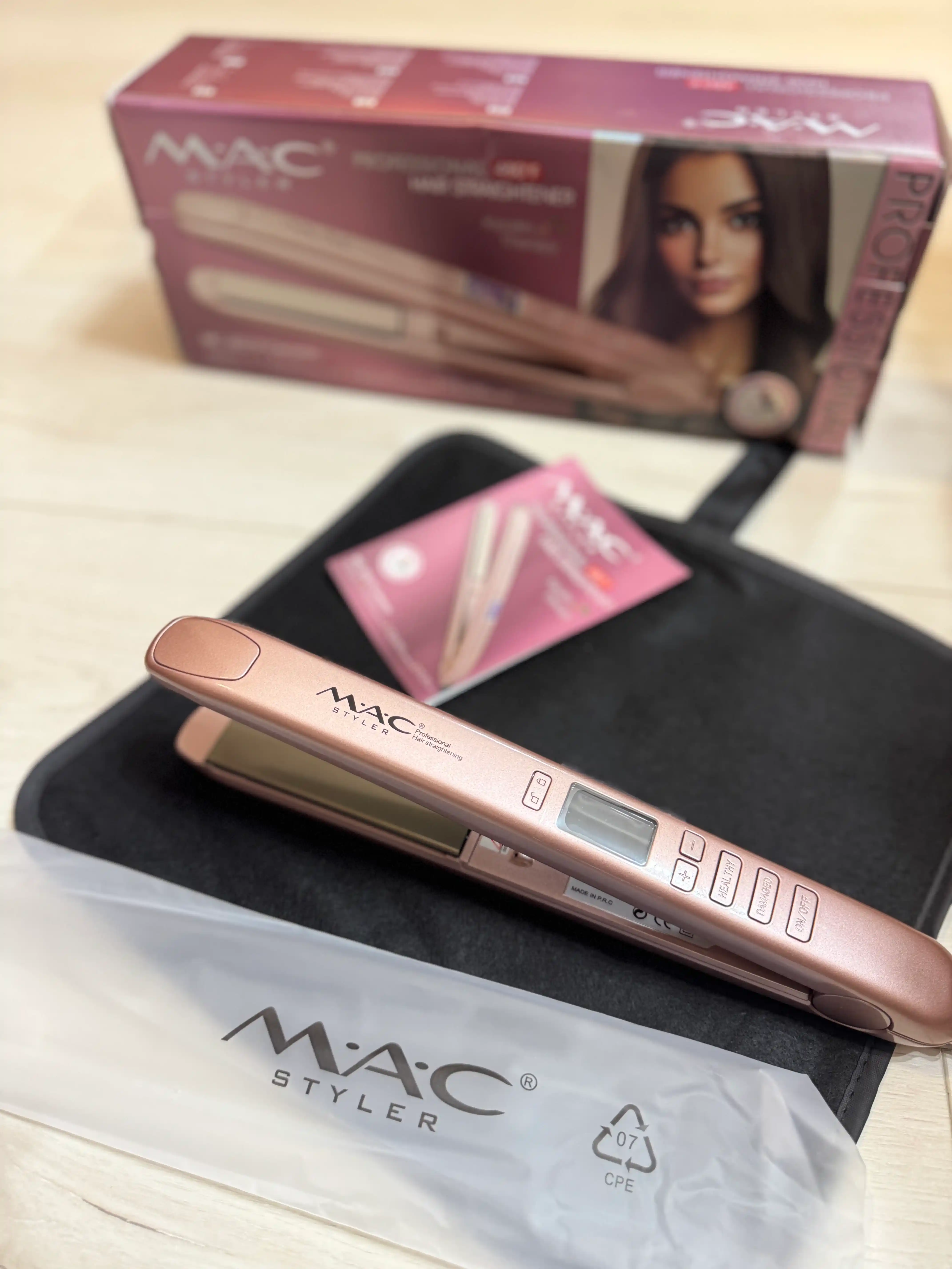 Professional soch tekislovchi dazmol MAC Styler MC-2021 Keramika, LCD displeyli