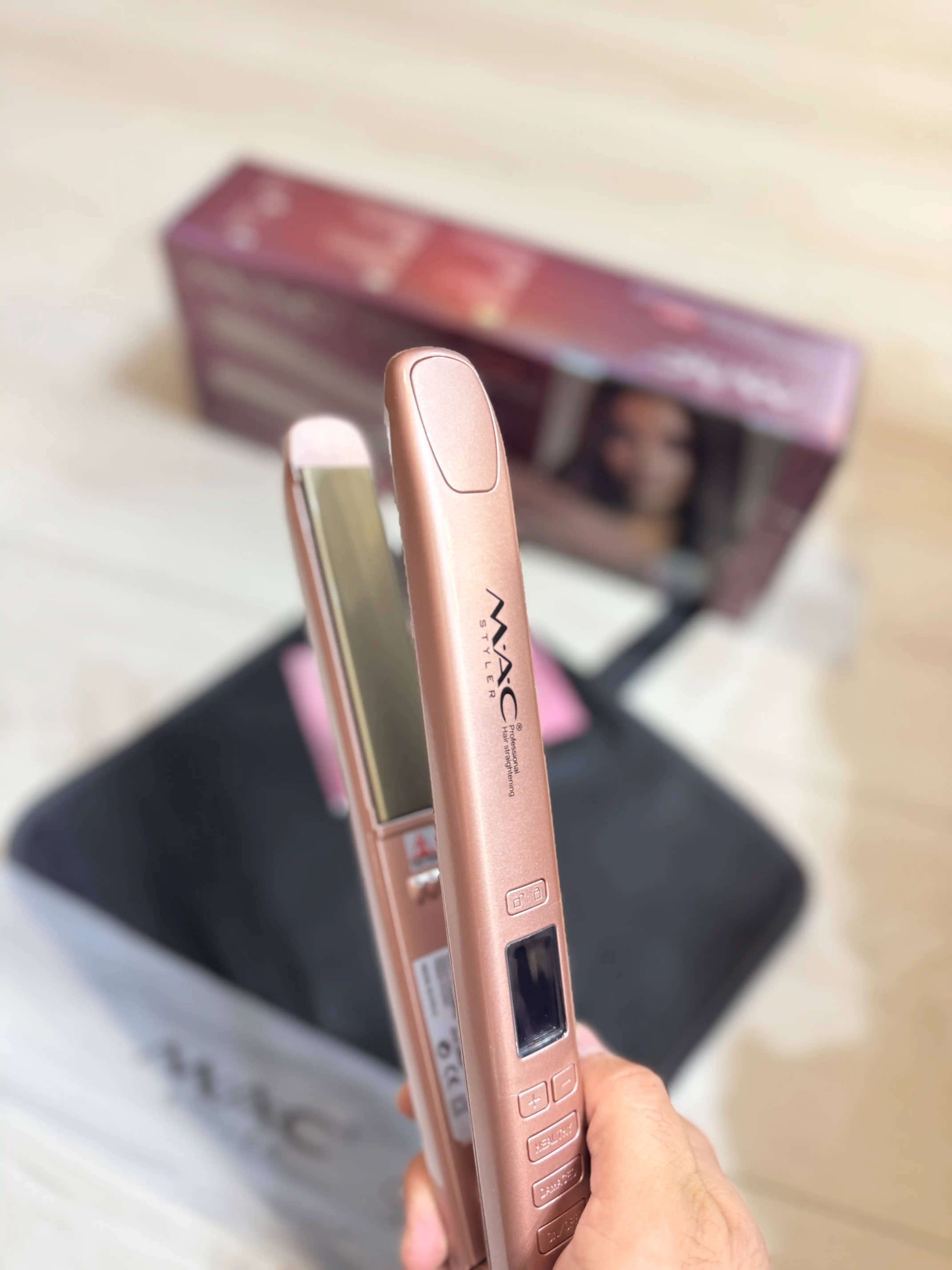 Professional soch tekislovchi dazmol MAC Styler MC-2021 Keramika, LCD displeyli