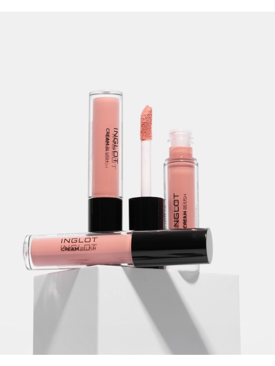 INGLOT Cream Blush, 5 мл кремовые румяна с аппликатором, легко растушёвываются