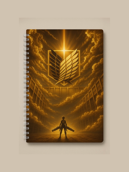Bloknot Ataka Titanov, Attack on Titan, A5 format, 40 bet, zamonaviy daftar, sketcbuk - 