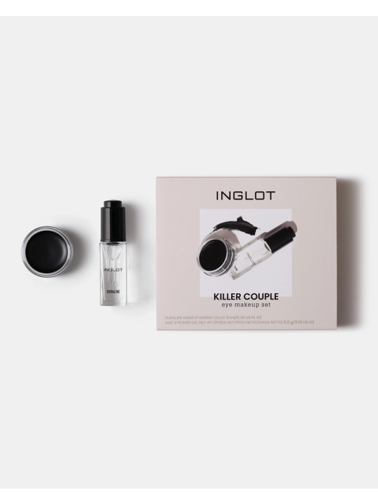 INGLOT EYE MAKEUP SET KILLER COUPLE Набор гелевая подводка 77 + Duraline