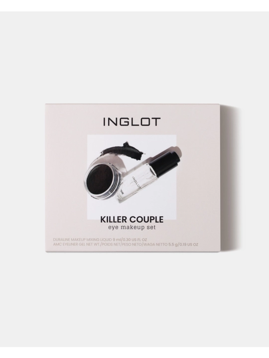 INGLOT EYE MAKEUP SET KILLER COUPLE Набор гелевая подводка 77 + Duraline