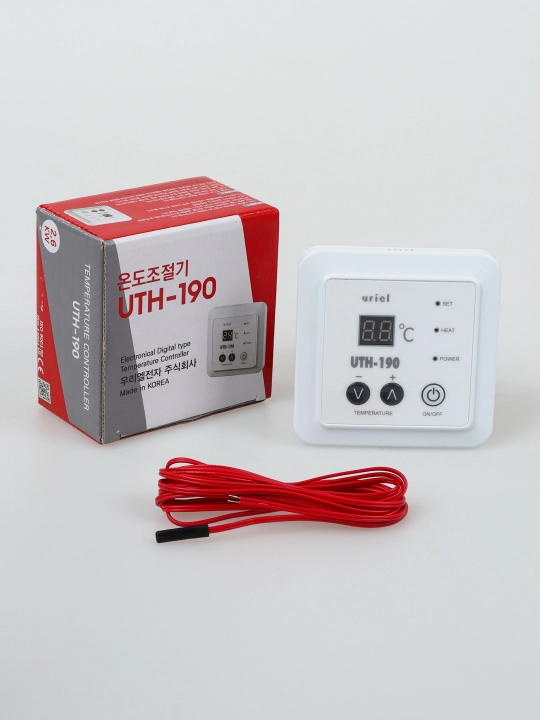 Elektron termoregulyator UTH-190 — issiq pol va isitish tizimlari uchun raqamli termostat