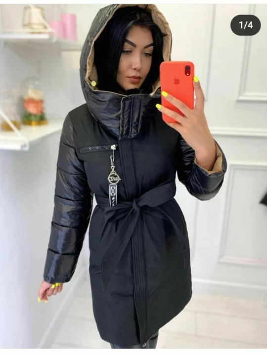 Женская, двухсторонняя удлиненная куртка
