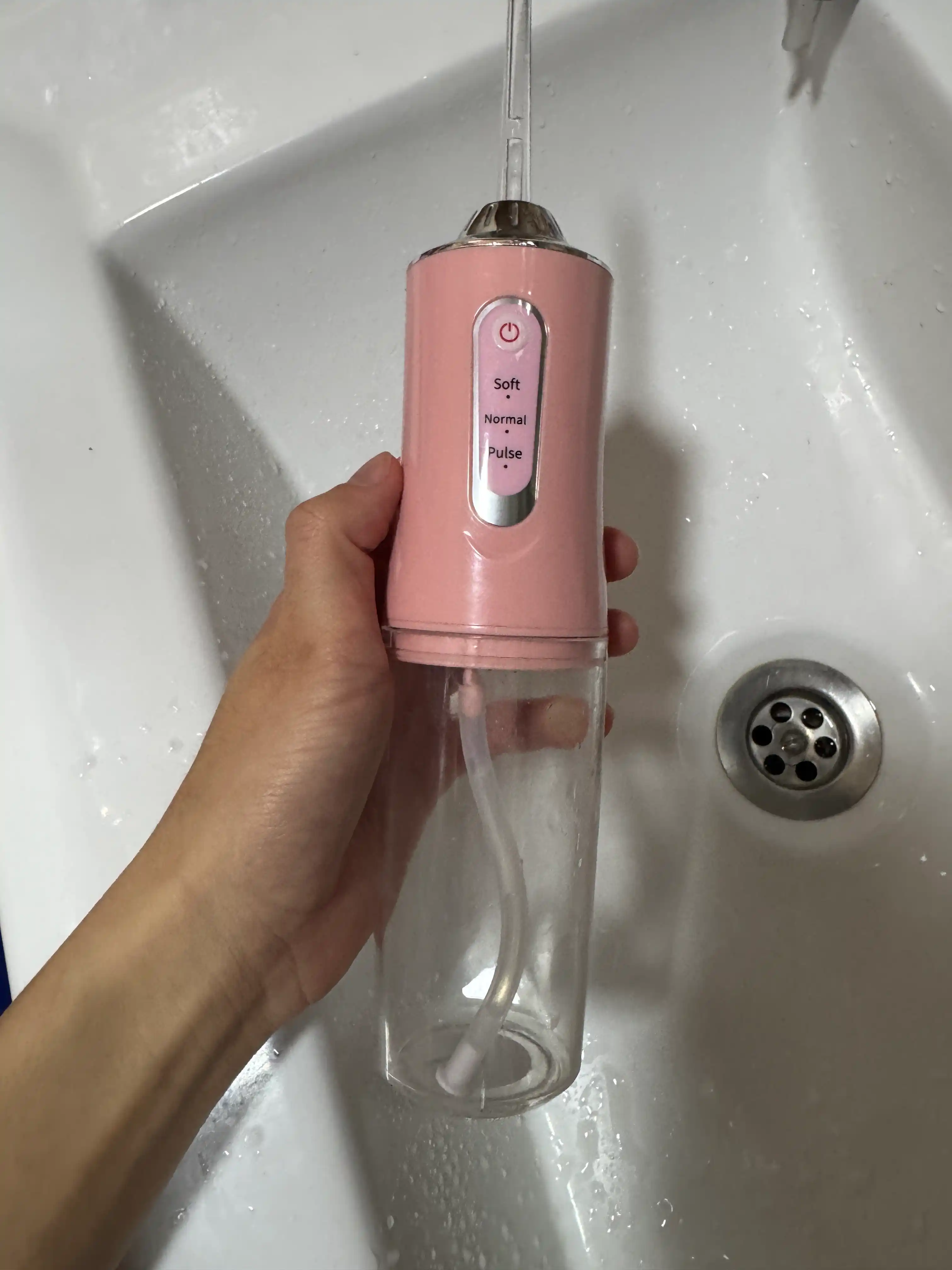 Ирригатор для чистки зубов и брекетов, портативный, беспроводной, с 4 насадками