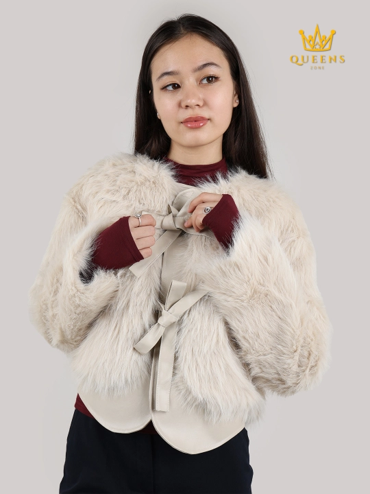 Shuba, Ayollar qishki paltosi uzun va kalta, eko norka 4хl gacha