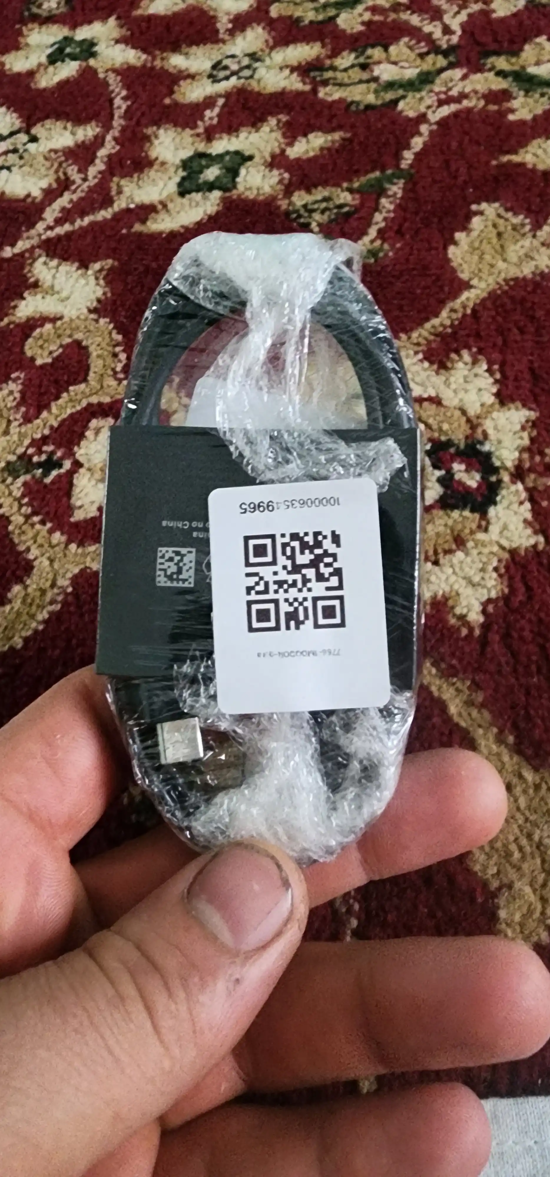 Type-C to Type-C kabel, 1 metr, tez zaryadlovchi, qora rang, kuchli himoy