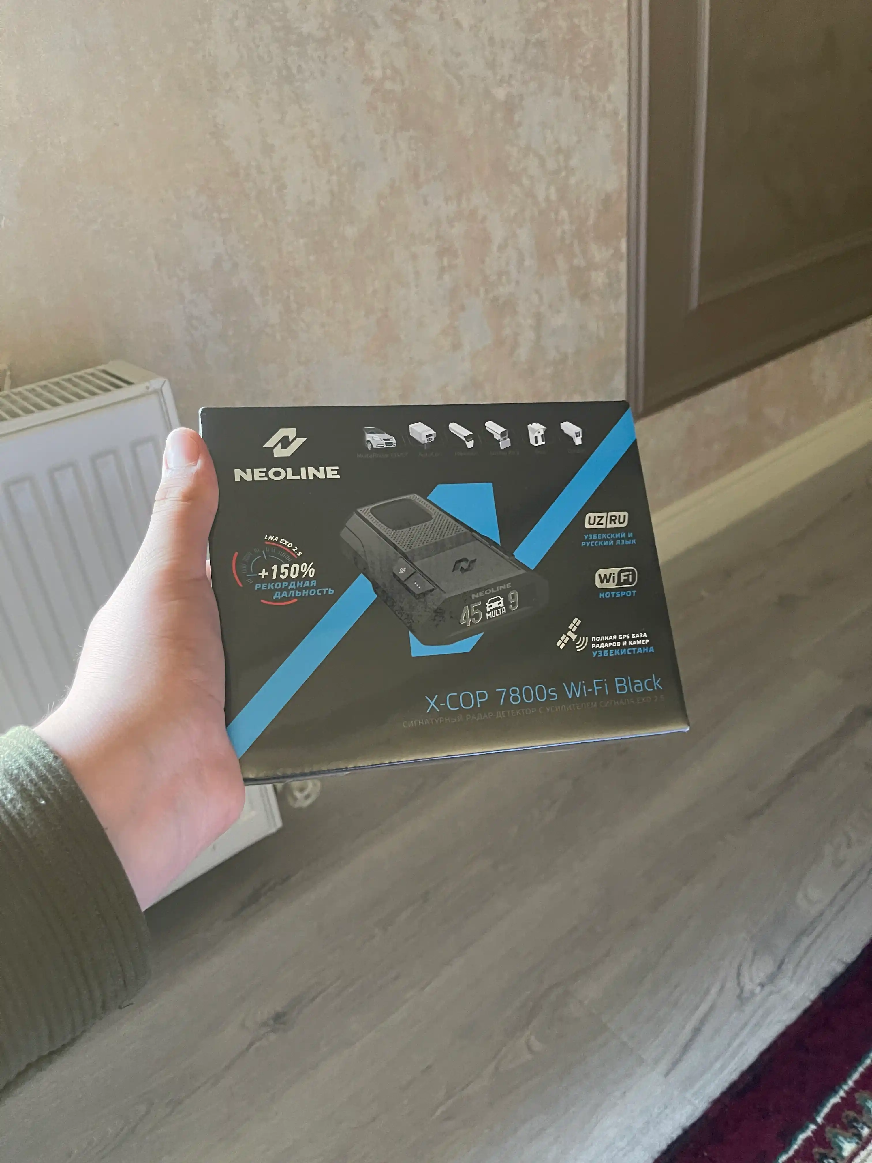Neoline X-Cop 7800s Wi-Fi Black radar detektori, O'zbekiston uchun versiya