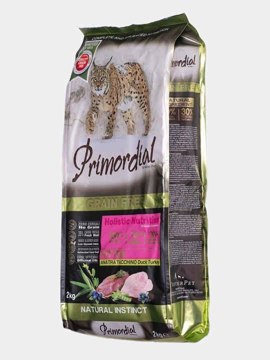 Primordial kurka va o'rdak mushukchalari uchun quruq ovqat, 2 kg