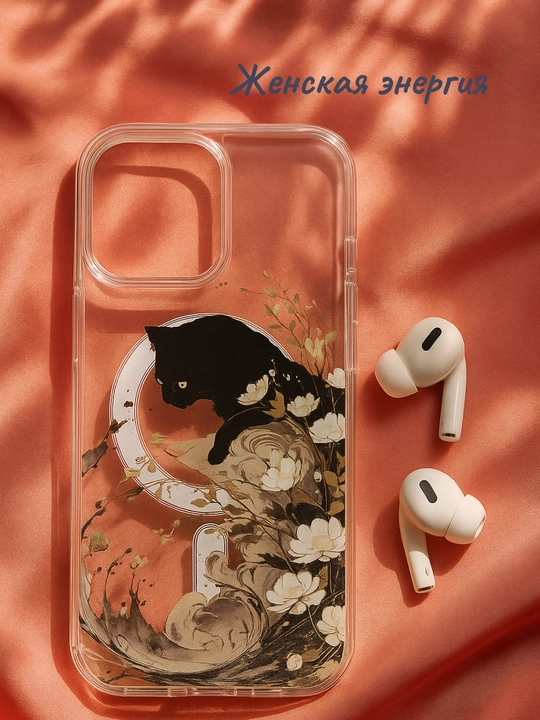 IPhone uchun shaffof g‘ilof MagSafe bilan, qizlar uchun yumshoq dizayn, barcha modellar