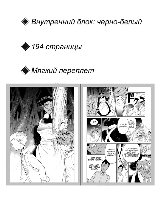 Манга, Обещанный Неверленд 3 том
