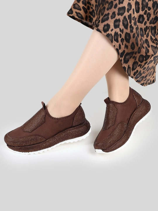 Ayollar va qizlar zamsh sliponlari, kuz va qish mavsumi uchun, qishki oyoq kiyimlar, 36-40