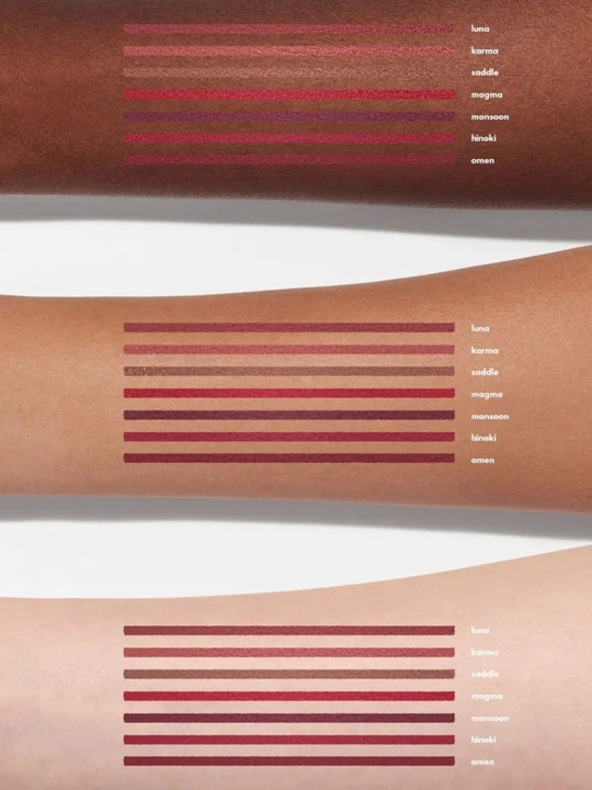SIMIHAZE Lab uchun qalam Lip Trace Shape Liner Karma Hinoki, Musson, Omen, Magma