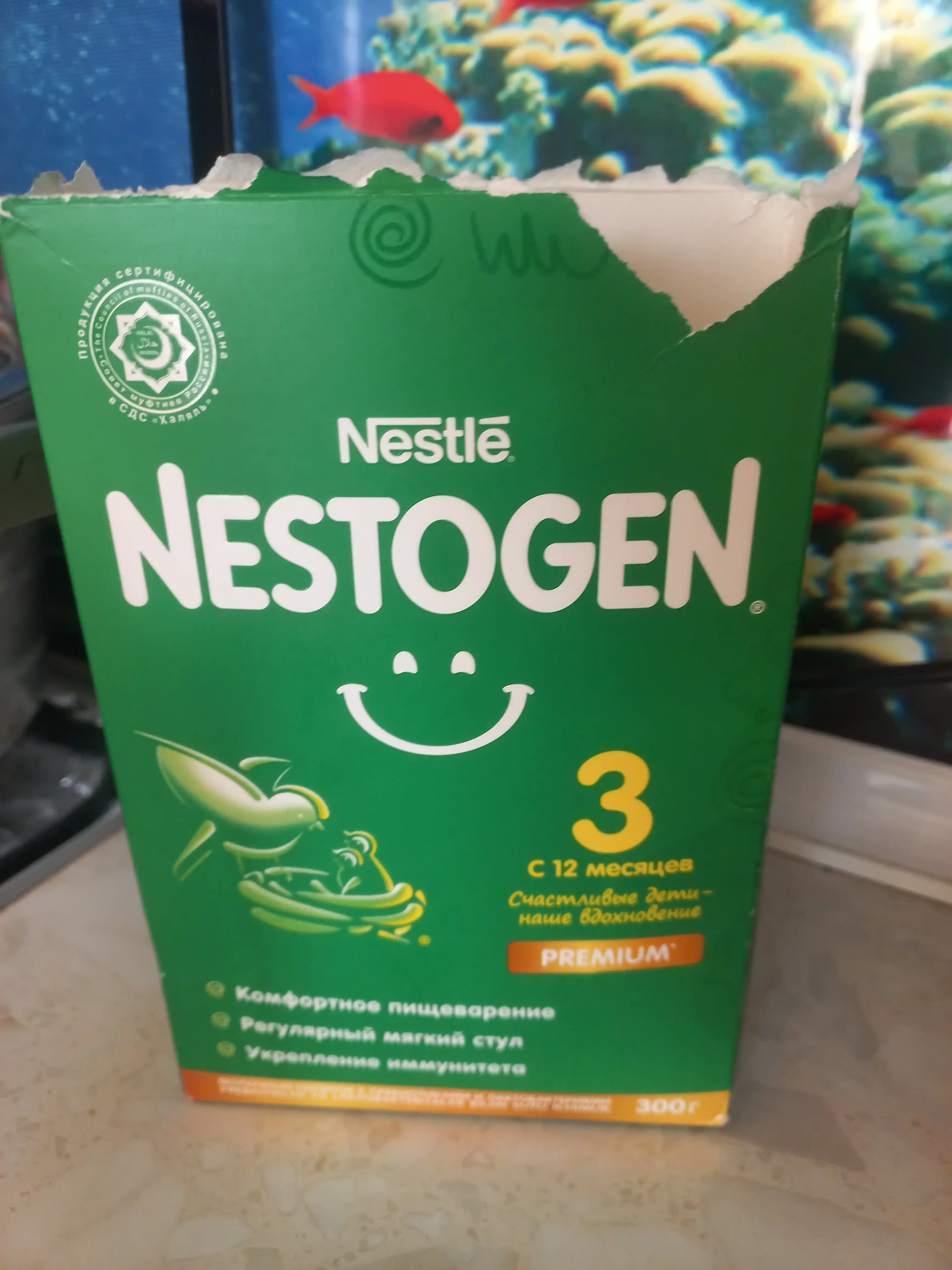 Смесь сухая для детей Nestle Nestogen 3, 300 гр