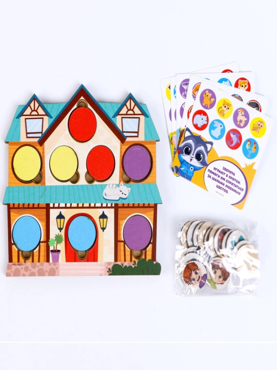 Puzzle ramkasi - "Uyda yashirish va qidirish" ni joylashtiring, 32 dona, xotira