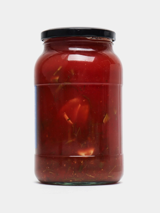 Pomidor sharbatidagi po'stidan tozalangan pomidorlar Oila Tanlovi, 1000 ml