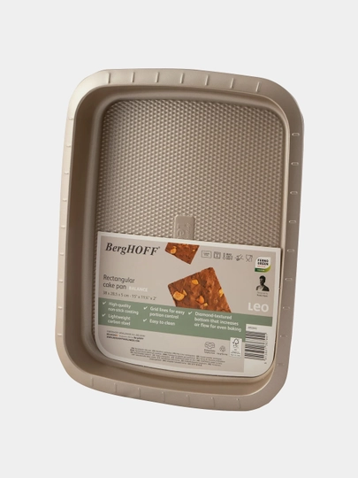Форма для выпечки LEO BALANCE, прямоугольная, внутр. разм. 34 х 25,5 х 5 см